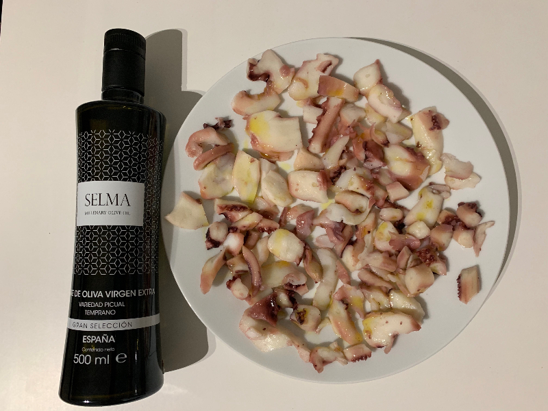 Receta Carpaccio de pulpo con SELMA Millenary Olive  ...